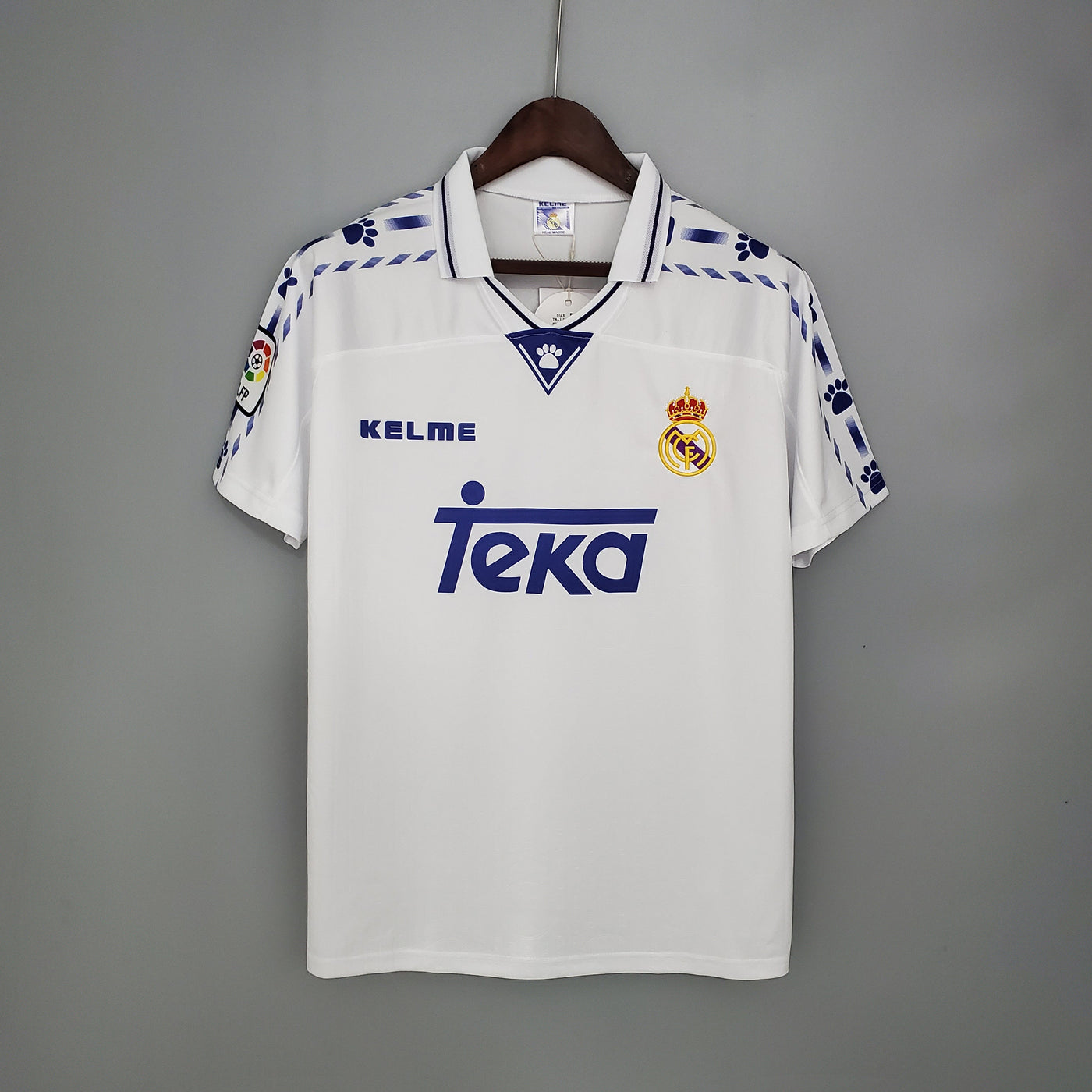 CAMISETA REAL MADRID I 96/97 HOMBRE (RETRO) - Vitrine Futebolística