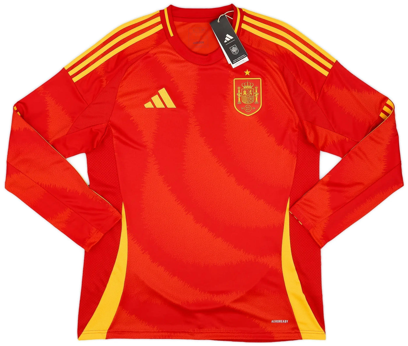 CAMISETA ESPAÑA MANGA LARGA I EURO 2024 HOMBRE - Vitrine Futebolística