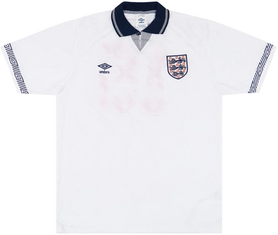 CAMISETA INGLATERRA 1991 HOMBRE (RETRO) - Vitrine Futebolística