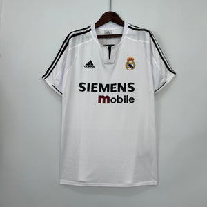 CAMISETA REAL MADRID I 03/04 HOMBRE (RETRO) - Vitrine Futebolística