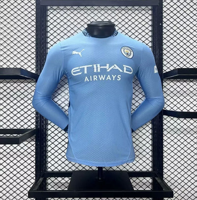 Manchester City Jugador Titular Camiseta 2024/2025 Long Sleeve