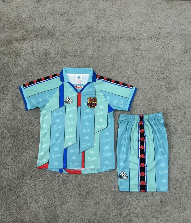Camiseta Barcelona Il 96/97 Conjunto Infantil (Retro)