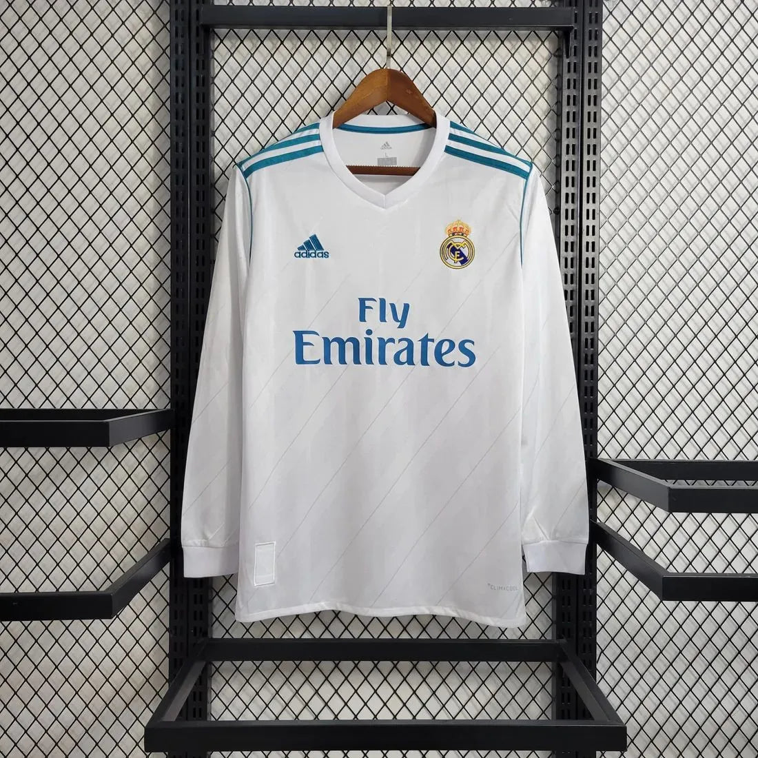 Real Madrid 17/18 Hombre (Retro) Manga Iarga