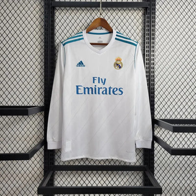 Real Madrid 17/18 Hombre (Retro) Manga Iarga