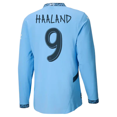 #9 Haaland Manchester City Titular Camiseta 2024/2025 Long Sleeve