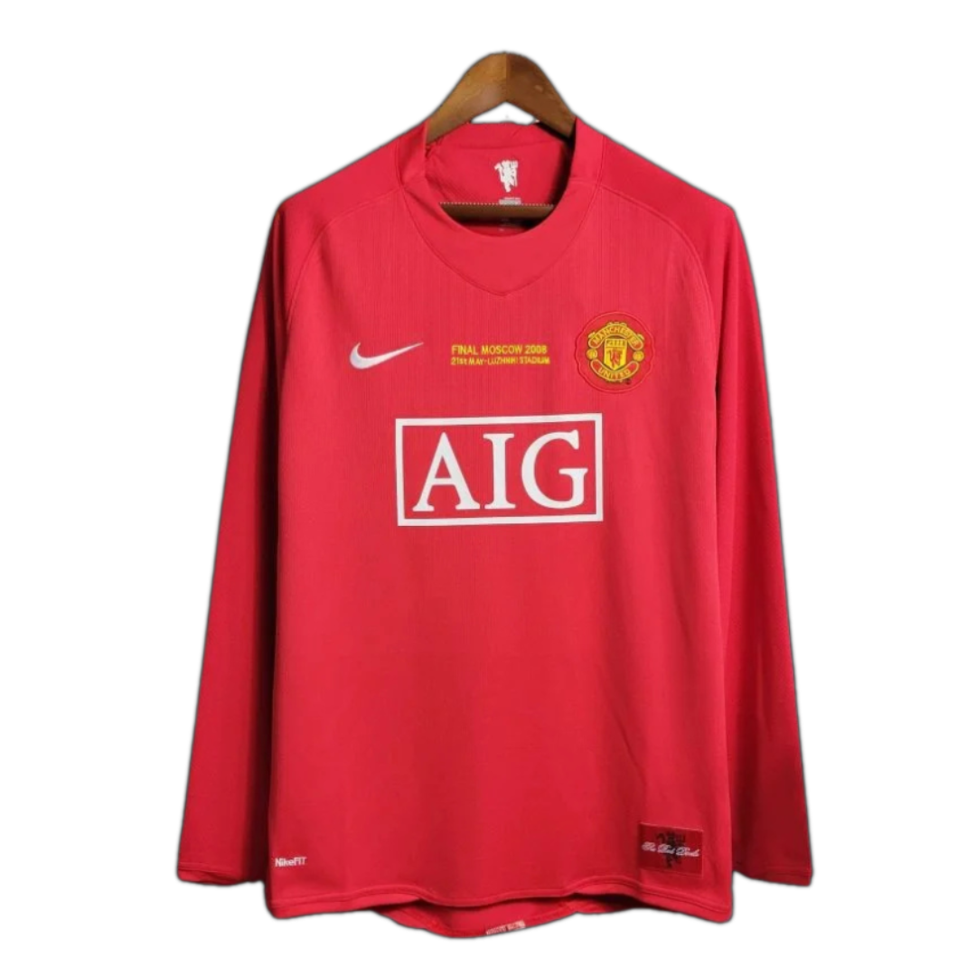Manchester United I 07/08 Hombre (Retro) Manga Iarga
