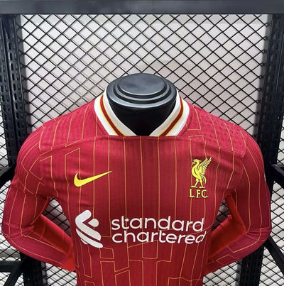 Liverpool Jugador Titular Camiseta 2024/2025 Long Sleeve