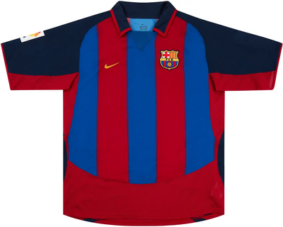 Camiseta Barcelona I 03/04 Hombre (Retro)