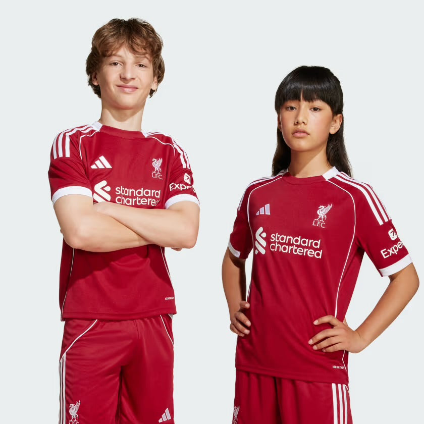 Kids Liverpool Titular Kit 2025/26 - Red