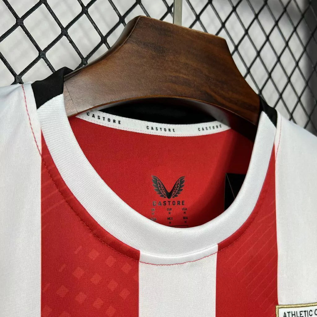 Camiseta Athletic Bilbao I 24/25 Castore Hombre - Roja Y Blanca