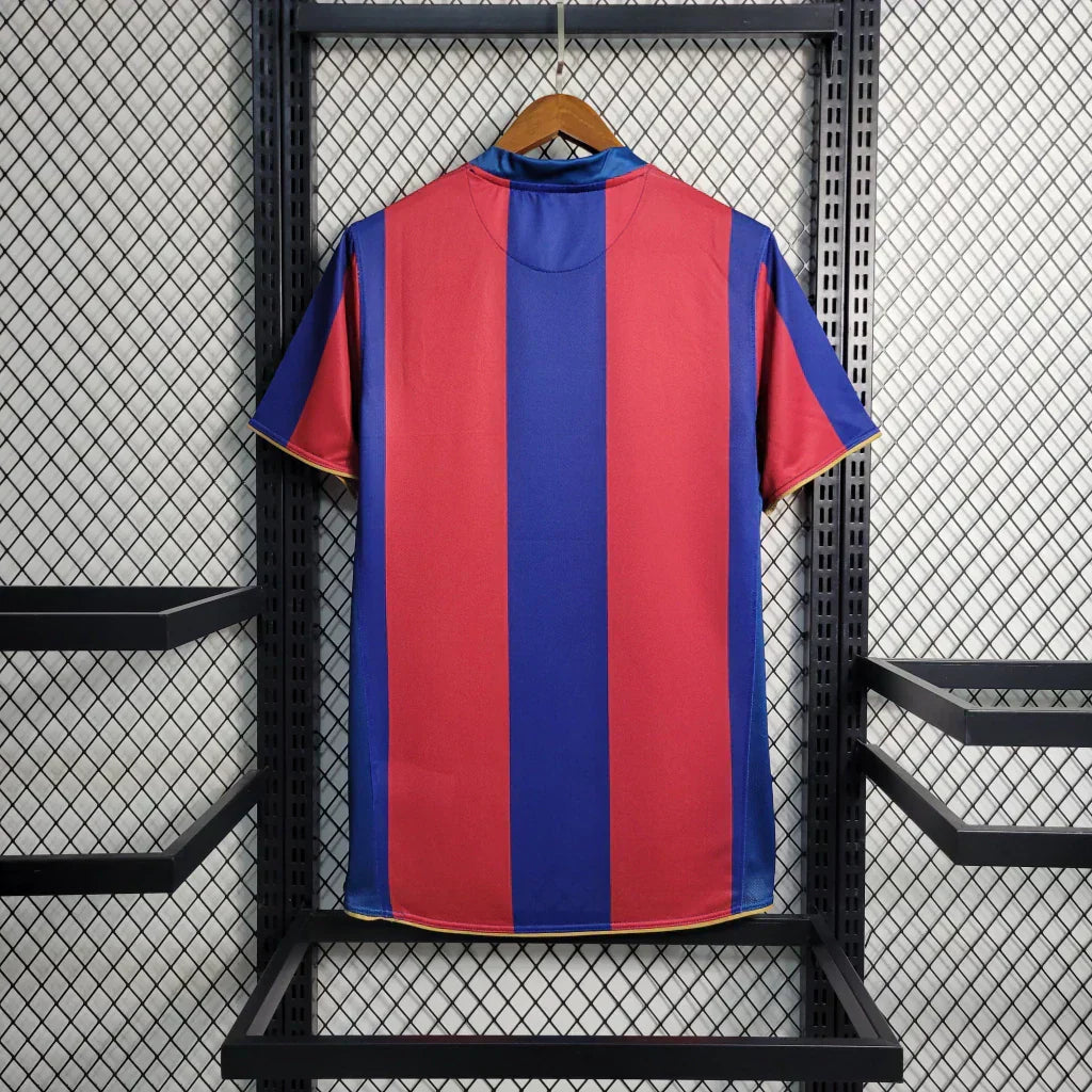 Camiseta Barcelona I 07/08 Hombre (Retro)