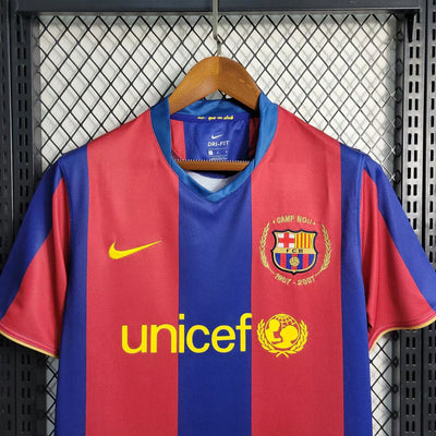 Camiseta Barcelona I 07/08 Hombre (Retro)