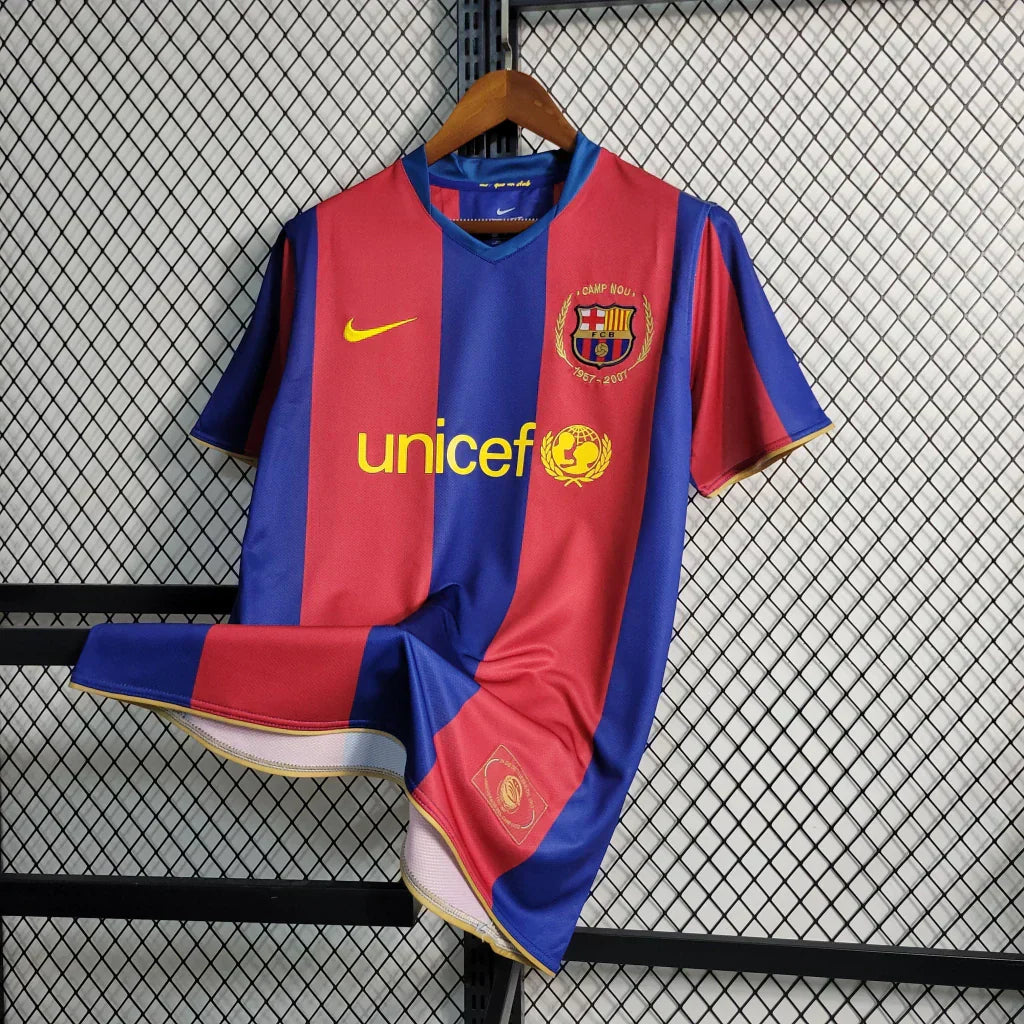 Camiseta Barcelona I 07/08 Hombre (Retro)