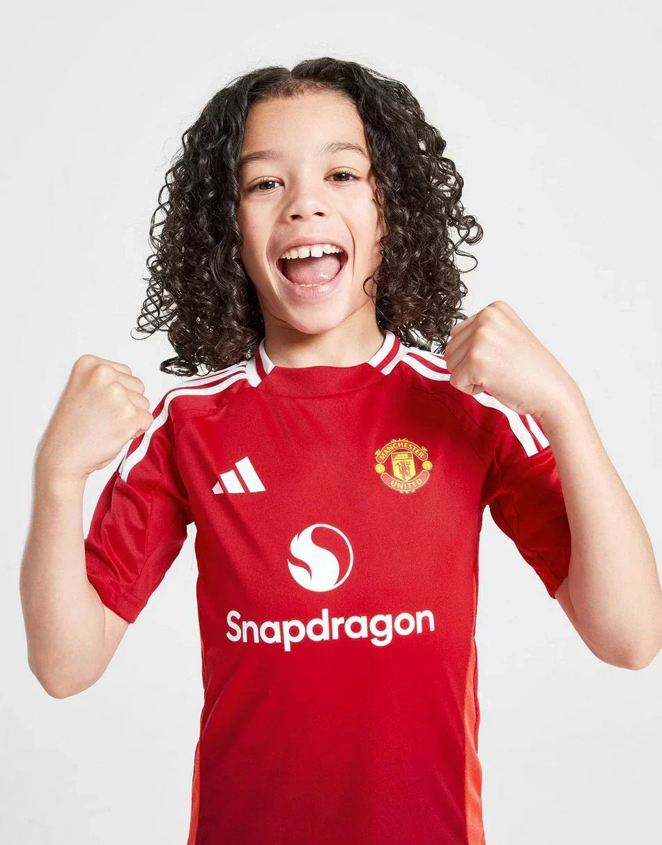 Kids Manchester United Titular Kit 2024/2025 - Red