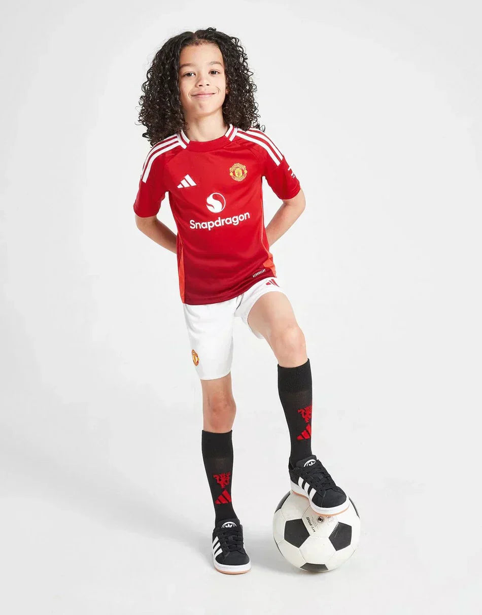 Kids Manchester United Titular Kit 2024/2025 - Red