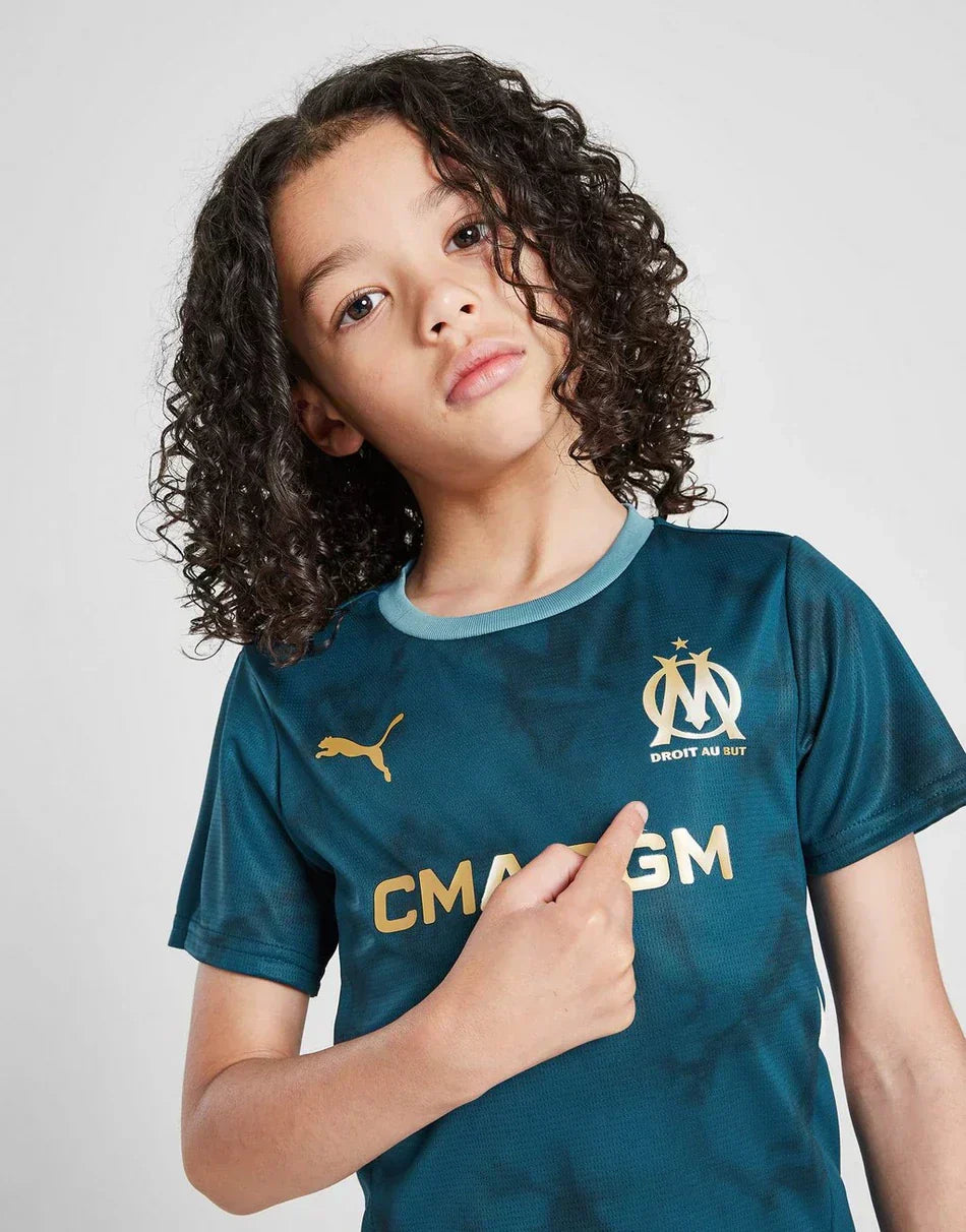 Kids Olympique de Marseille Visitante Kit 2024/2025