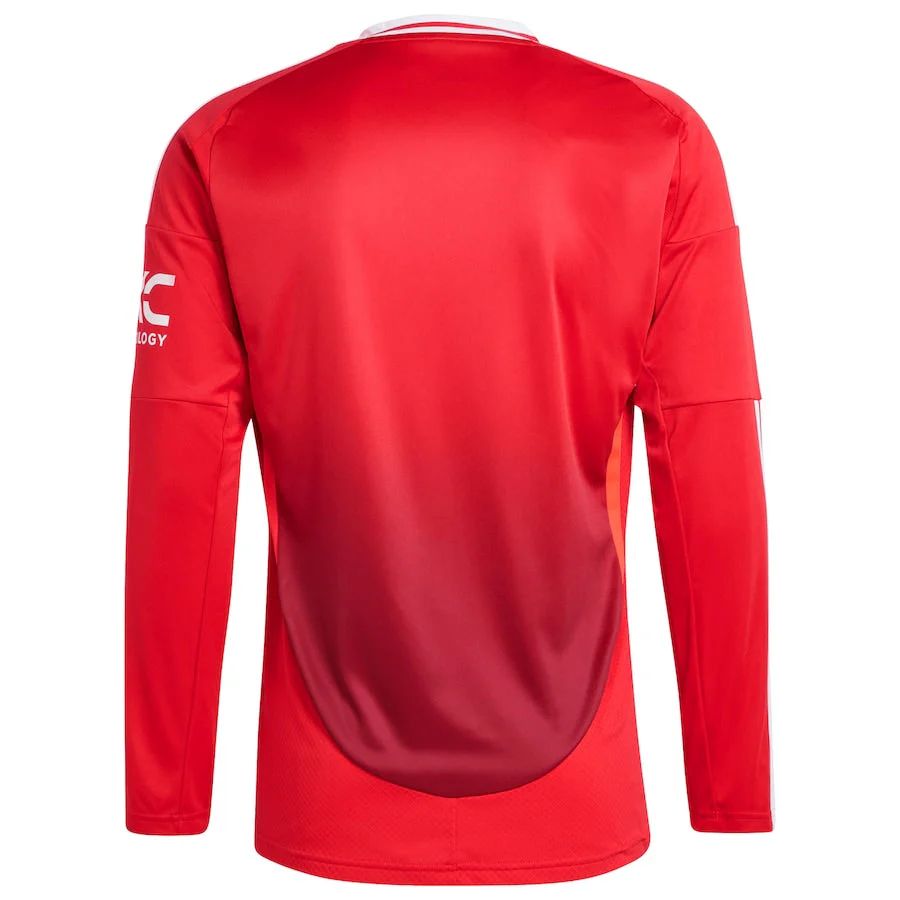 Manchester United Jugador Titular Camiseta 2024/2025 Long Sleeve
