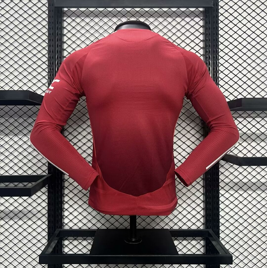 Manchester United Jugador Titular Camiseta 2024/2025 Long Sleeve