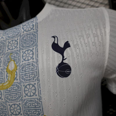Tottenham Hotspur Jugador Camiseta 2025 - White Gold Snake