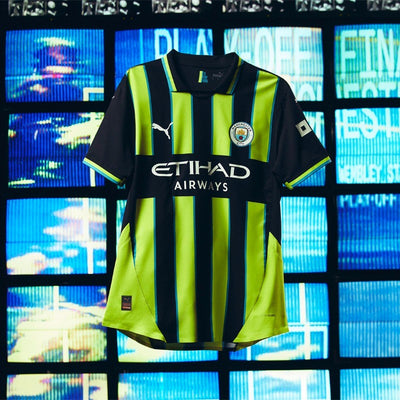 Manchester City Visitante Camiseta 2024/2025 - Yellow and Black
