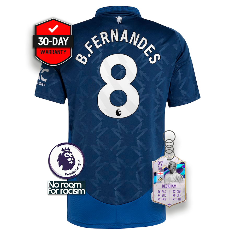 #8 BRUNO FERNANDES Camiseta Manchester United Visitante 2024/2025