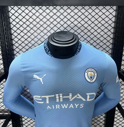 Manchester City Jugador Titular Camiseta 2024/2025 Long Sleeve