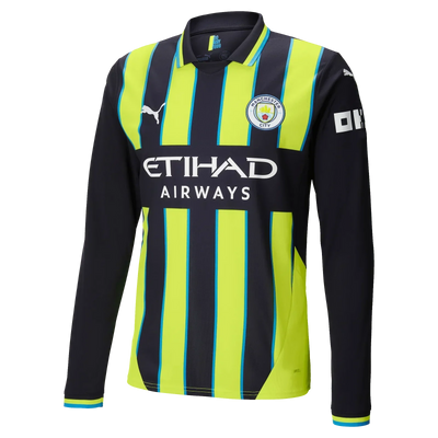 #9 Haaland Manchester City Visitante Camiseta 2024/2025 Long Sleeve